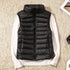 New Trendy Ultra Light Women’s Duck Down Vest Jacket Autumn/Winter High collar Sleeveless Coat For Girls - ALU93348NLF