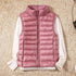 New Trendy Ultra Light Women’s Duck Down Vest Jacket Autumn/Winter High collar Sleeveless Coat For Girls - ALU93348NLF