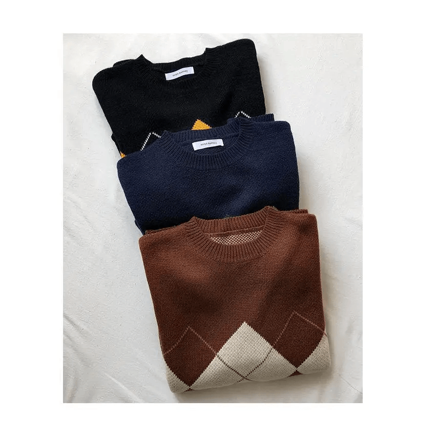 New Trendy Women Knitted Sweater Fashionable Oversized Pullovers Ladies Winter Loose Sweater College Style Women Jumper