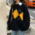 New Trendy Women Knitted Sweater Fashionable Oversized Pullovers Ladies Winter Loose Sweater College Style Women Jumper