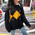 New Trendy Women Knitted Sweater Fashionable Oversized Pullovers Ladies Winter Loose Sweater College Style Women Jumper