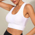 New Trendy Women’s T - shirts Workout Sports Bra Yoga Vest Backless Solid Quick Dry Running Gym Sport bra Yoga Shirts