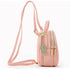 New Versatile Big Capacity 3 Layer Women Backpack Fashionable Small Backpack For Ladies Soft Leather Shoulder Crossbody