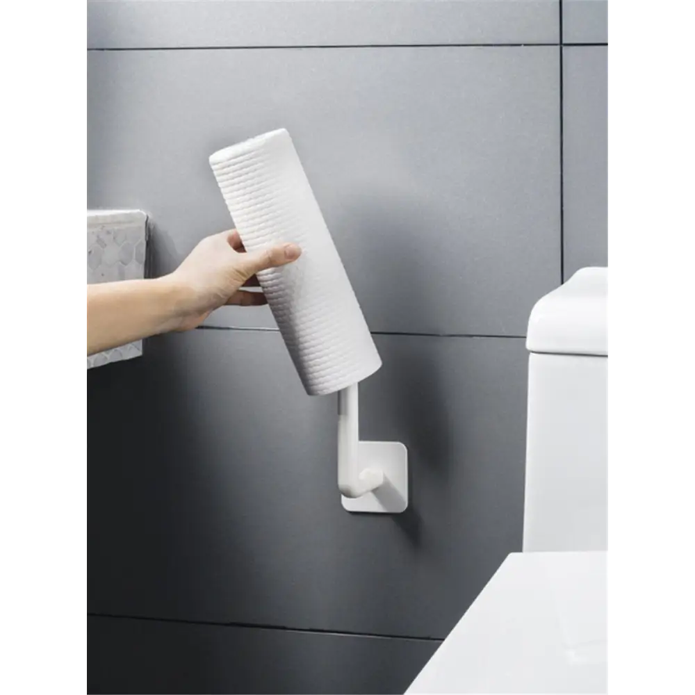 New Vigorous 1Pc Kitchen Self - adhesive Accessories Under Cabinet Paper Roll Rack Towel Holder Tissue Hanger Storage