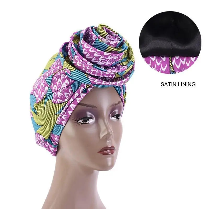 New Vintage African Print Stretch Bandana Head Wrap Long Scarf satin Floral Women Party Turban Headwear Cap Hair Accessories - ALLURELATION - 577, African Bandana, Bandana, Best Sale satin, Floral Women's satin, gift for girls, Hair Accessories, Head Wrap for girls, Headwear Cap, hot sale Bandana, Long Scarf satin, luxury Bandana, Matching scarfs, Party Turban Headwear, Print Stretch Bandana, protect from sun headcover, top quality satins, Unique Design Bandana, Vintage style scarf - Stevvex.com