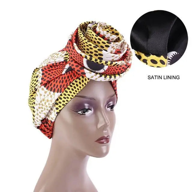 New Vintage African Print Stretch Bandana Head Wrap Long Scarf satin Floral Women Party Turban Headwear Cap Hair Accessories - ALLURELATION - 577, African Bandana, Bandana, Best Sale satin, Floral Women's satin, gift for girls, Hair Accessories, Head Wrap for girls, Headwear Cap, hot sale Bandana, Long Scarf satin, luxury Bandana, Matching scarfs, Party Turban Headwear, Print Stretch Bandana, protect from sun headcover, top quality satins, Unique Design Bandana, Vintage style scarf - Stevvex.com