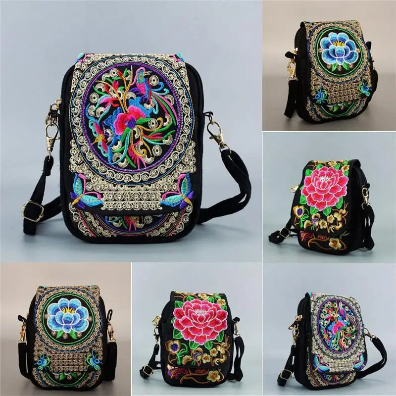 New Vintage Handmade Women Mini Crossbody Bag Pouch Small Handbag Coin Purse Style For Ladies - ALU93123LMN