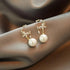 New Vintage Simple And Stylish Women’s Earrings Elegant Pearl Jewelry For Female Fashion Unique Design Earring - 3