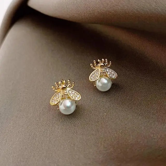 New Vintage Simple And Stylish Women’s Earrings Elegant Pearl Jewelry For Female Fashion Unique Design Earring - 10