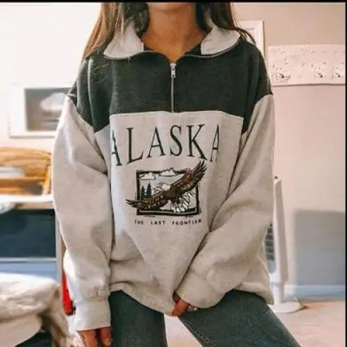 New Winter Women Sweatshirts Vintage Streetwear Letter Printed Hoodies Women Loose Sweatshirt Plus Fleece Keep Warm