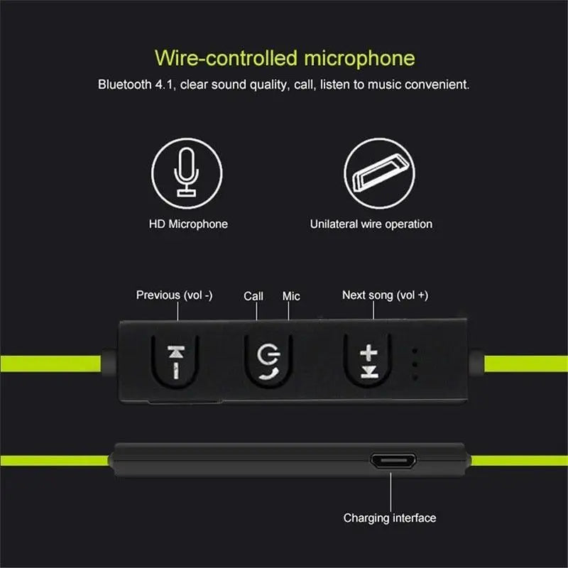 New Wireless Bluetooth Earphones Training Headphones Music Sport Headset Gaming Handsfree For All Smart Phones - Treko - bluetooth earphones, bluetooth headphones, gaming earphones, gaming headphones, high sound quality earphones, high sound quality headphones, training earphones, training headphones, wireless earphones, Wireless headhopnes- Stevvex.com