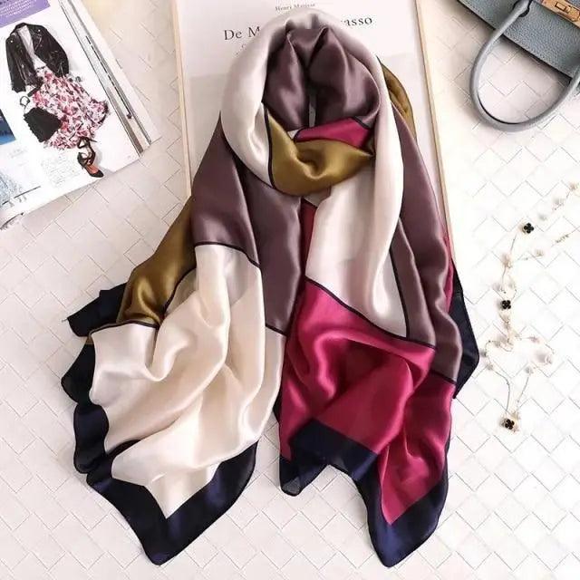 New Women Autumn Winter Fashion Silk Scarf Shawl Beach Headband Female 2021 Casual Wear Beach Friendly - Treko - 2021 trends, beach scarfs, birthday gifts, casual scarfs, fashion 2021, fashion scarfs, fashionable scarfs, new trend 2021, scarfs, scarfs for women, stylish scarfs, travel scarfs, trends 2021, trendy fashionable scarfs, trendy scarfs, trendy scarfs 021, trendy scarfs for women, winter scarfs- Stevvex.com