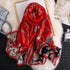 New Women Autumn Winter Fashion Silk Scarf Shawl Beach Headband Female Casual Wear Beach Friendly Spring Silk Scarf