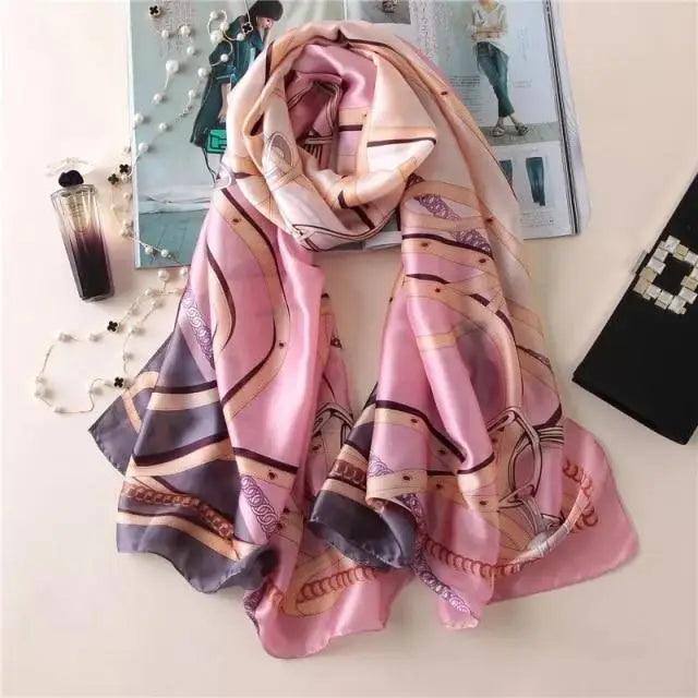 New Women Autumn Winter Fashion Silk Scarf Shawl Beach Headband Female 2021 Casual Wear Beach Friendly - Treko - 2021 trends, beach scarfs, birthday gifts, casual scarfs, fashion 2021, fashion scarfs, fashionable scarfs, new trend 2021, scarfs, scarfs for women, stylish scarfs, travel scarfs, trends 2021, trendy fashionable scarfs, trendy scarfs, trendy scarfs 021, trendy scarfs for women, winter scarfs- Stevvex.com