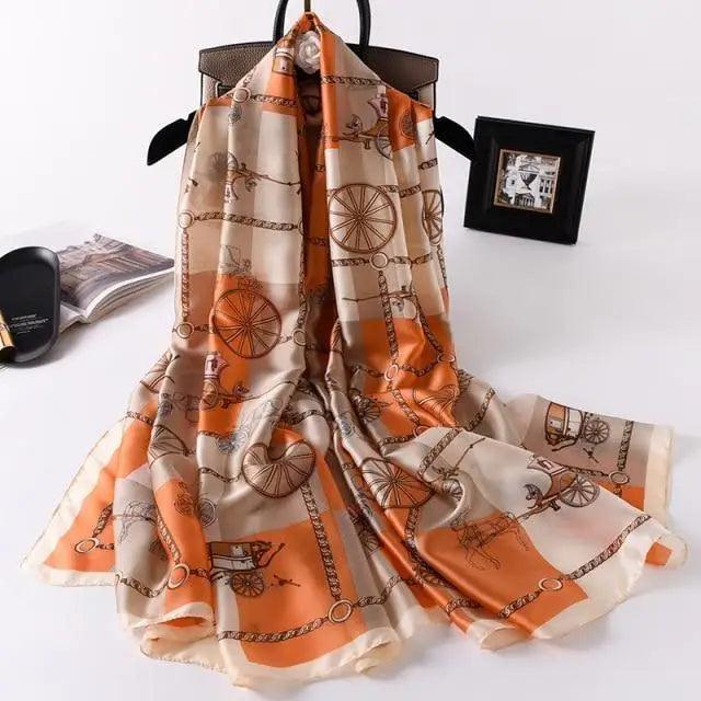 New Women Autumn Winter Fashion Silk Scarf Shawl Beach Headband Female 2021 Casual Wear Beach Friendly - Treko - 2021 trends, beach scarfs, birthday gifts, casual scarfs, fashion 2021, fashion scarfs, fashionable scarfs, new trend 2021, scarfs, scarfs for women, stylish scarfs, travel scarfs, trends 2021, trendy fashionable scarfs, trendy scarfs, trendy scarfs 021, trendy scarfs for women, winter scarfs- Stevvex.com