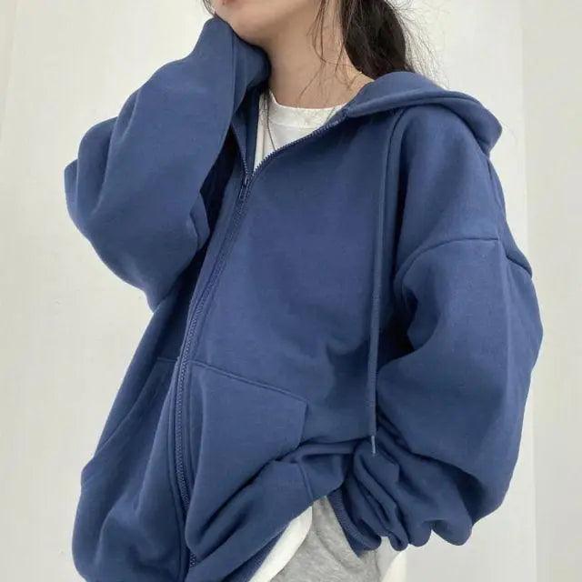 New 2021 Women Hoodie Korean Version Loose Thin Long Oversized Sweatshirts Women Pink Womens Sweatshirt With A Hood Hoodies - Treko - Casual Tracksuit, Cool Fashion, Cool Hoodies, Female Fashion, Hoodies, Jaket Hoodies, Loose Hoodies, Luxury Hoodies, Modern Hoodies, Multi Pockets Hoodies, New Hoodies, Stylish Hoodies, Women fashion, Women Hoodies- Stevvex.com