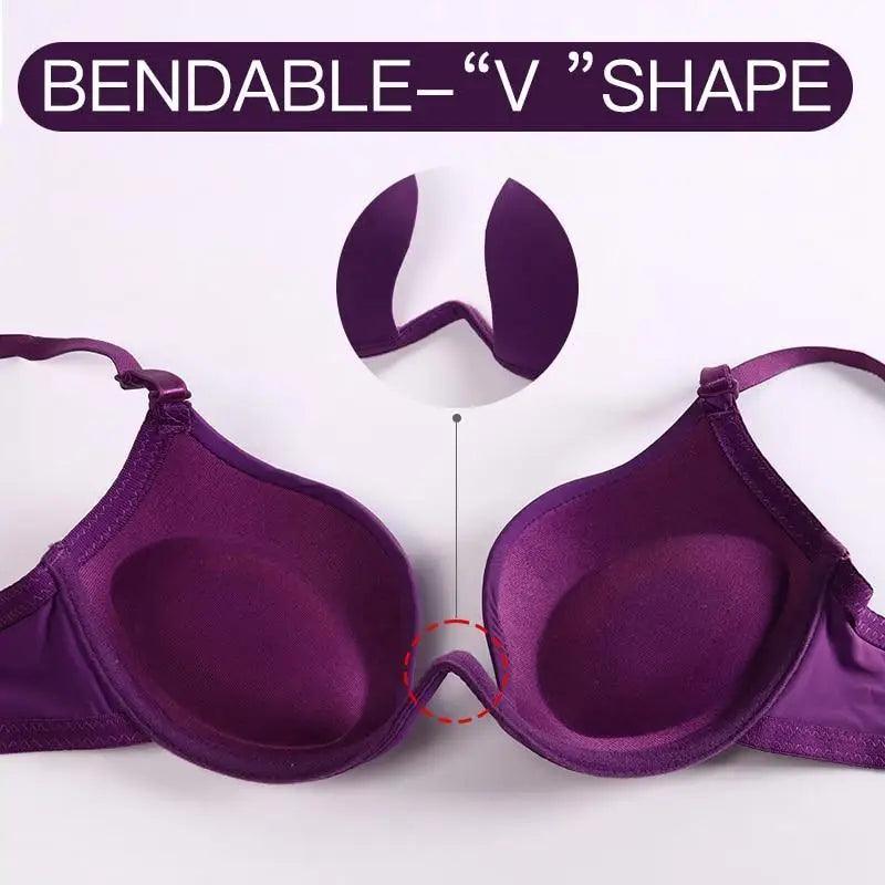 New Women Lingerie U Backless Bras Underwear Deep U Low Cut Push Up Bra Female Breathable Bra - ALU93169RST