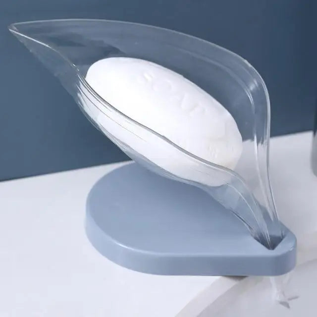 Non - slip leaf Shape Soap Box Bathroom Soap Holder Dish Storage Plate Tray Soap Holder Case Kitchen Supplies Bathroom