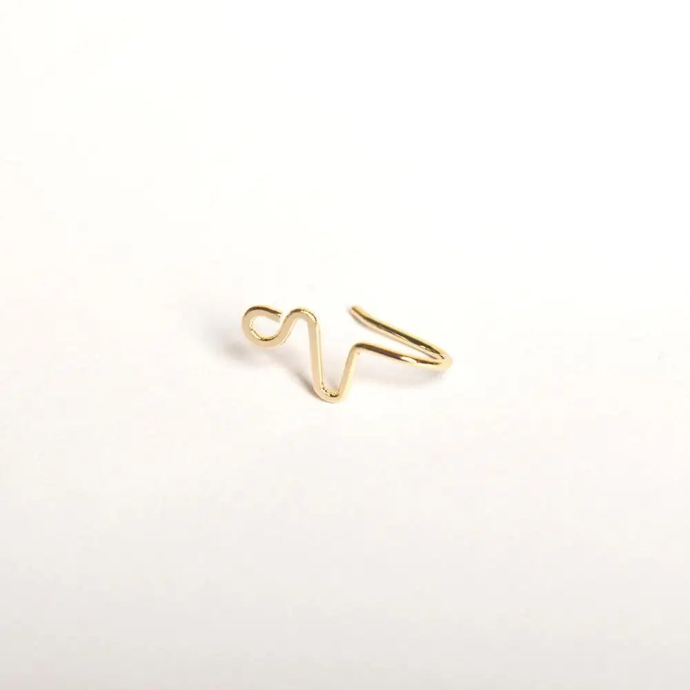 Original Copper Wire Spiral Fake Piercing Nose Ring 2021 Punk Gold Silver Color Clip Nose Ring Also Can Be Ear Clip Cuff Bijoux - ALLURELATION - 556, Antique Jewelry, Jewelry for casual outfit, jewelry in demand, Nose Ring, Nose Ring hoop - Stevvex.com