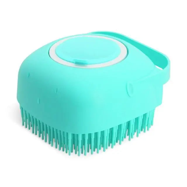 Pet Silicone Shampoo Bath Brush Massage Rubber Comb Bathing Shampoo Colorful Massager For Dogs - STEVVEX Pet - 727, bathing brush for dogs, dog grooming brush, dog scrubber, dog shampoo brush, dog shampoo massager, green silicone dog brush, Massage Comb For dogs, massage comb for pets, pet scrubber, pet shampoo massager, shampoo massager for dogs, shower brush for dogs, shower brush for pets, silicone dog brush, silicone pet brushes - Stevvex.com