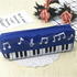 Piano Music Notes Keyboard Pencil Case Large Capacity Pencil Bags Cool Print Stationery Office School Cute Pencil Cases