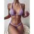 Pink Woman Summer Swimsuit Mini Lace Up Adjustable Bikinis Set Beachwear Top Swimwear Women Swimming Wear Colorful Beach Bathing Suit - STEVVEX Fashion - 711, bathing suit, beach swimsuit, beachwear, bikini set, colorful swimwear, elegant woman bikini, female bathing suit, modern bikini set, Pink Swimsuit, Pink Woman Swimsuit, Summer Swimsuit, summer swimwear, swimsuit, woman, woman bathing suit, woman bikini, woman swimsuit, Woman swimwear - Stevvex.com