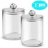 Portable 2pcs Cosmetics Storage Box Makeup Organizer Bathroom Jar Cotton Swab Cotton Pad Jewelry Round Plastic Box Storage Container - ALLURELATION - 2pcs Cosmetics Storage box, 576, Bathroom Jar, best selling storage box, Cotton Pad box, Cotton Swab, durable make up storage box, elegant storage box, gift for girls, hot sale storage box, Jewelry Round Plastic Box, Makeup Organizer, Makeup storage box, multifunctional box, Storage Box, Storage Container - Stevvex.com