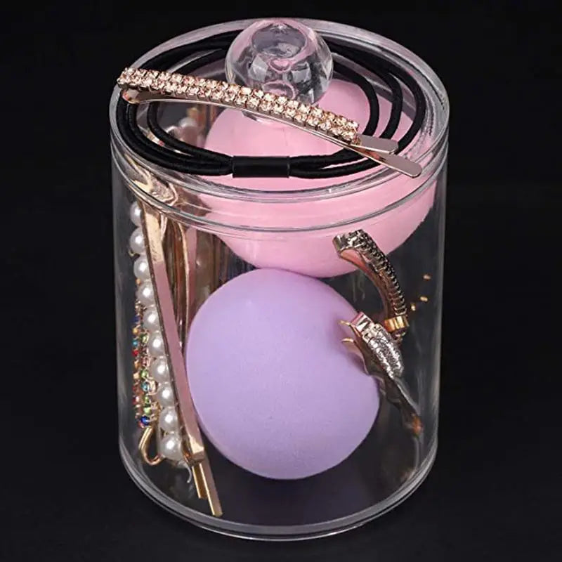 Portable 2pcs Cosmetics Storage Box Makeup Organizer Bathroom Jar Cotton Swab Cotton Pad Jewelry Round Plastic Box Storage Container - ALLURELATION - 2pcs Cosmetics Storage box, 576, Bathroom Jar, best selling storage box, Cotton Pad box, Cotton Swab, durable make up storage box, elegant storage box, gift for girls, hot sale storage box, Jewelry Round Plastic Box, Makeup Organizer, Makeup storage box, multifunctional box, Storage Box, Storage Container - Stevvex.com