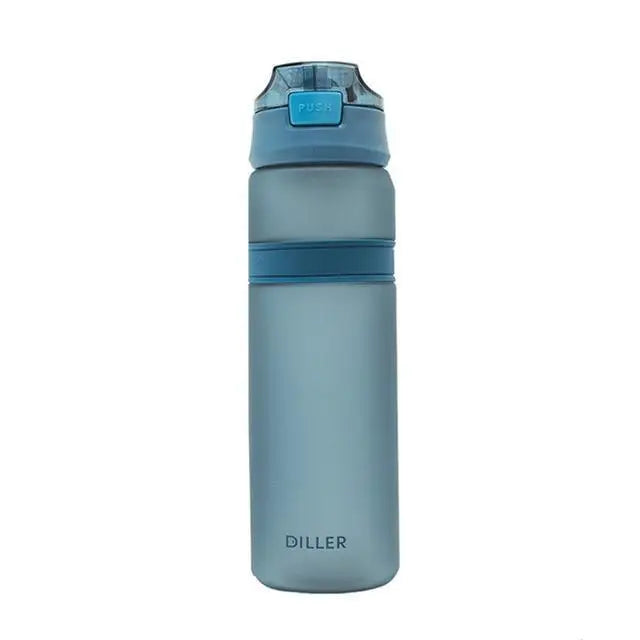 Portable 6 Colors Tritan Material Water Bottle With Straw Outdoor Sport Fitness Drinking Bottles Durable Plastic Bottle