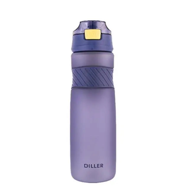 Portable 6 Colors Tritan Material Water Bottle With Straw Outdoor Sport Fitness Drinking Bottles Durable Plastic Bottle