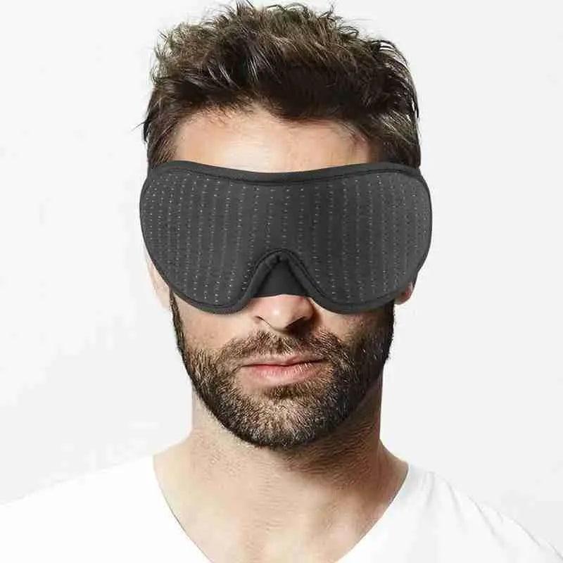 Portable Black Block Light Eye Soft Comfortable Eye Cover For Travel/Light Sleepers/Meditation Elastic Silk Sleep Eye