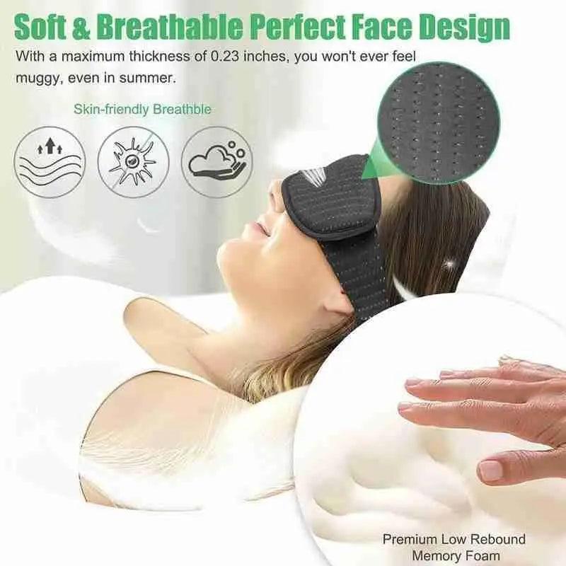 Portable Black Block Light Eye Soft Comfortable Eye Cover For Travel/Light Sleepers/Meditation Elastic Silk Sleep Eye