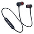 Portable Magnetic Sport Bluetooth Wireless Stereo Earphones For Workout Gym Noise Cancelling Earphones - Black