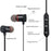 Portable Magnetic Sport Bluetooth Wireless Stereo Earphones For Workout Gym Noise Cancelling Earphones - STIL9485XCVYY