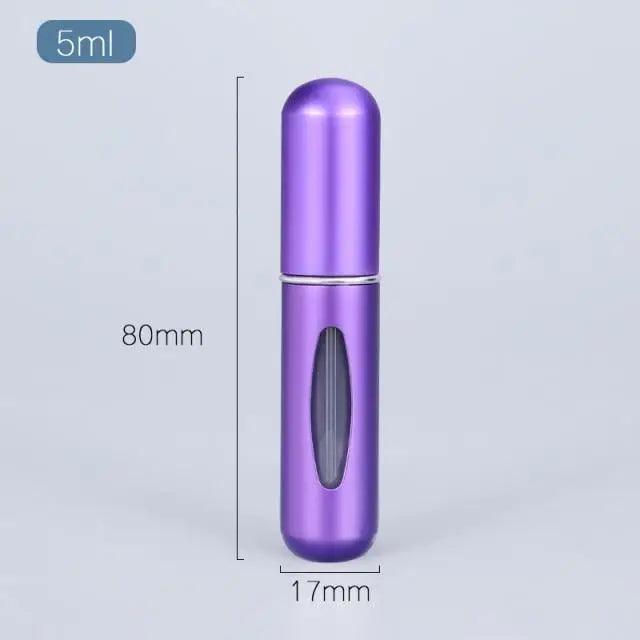 Portable Mini Refillable Atomizer Bottle Lightweight Container For Cosmetics Mini Aluminum Empty Bottle For Traveling Cute Little Bottle For Ladies 5ml - STEVVEX Gadgets - 739, Atomizer, Cosmetics bottle, cute bottle, empty bottle, lightweight bottle, Lightweight Container, Mini Aluminum Empty Bottle, mini bottle, Mini Empty Bottle, Portable bottle, Refillable Atomizer, Refillable bottle, traveling bottle - Stevvex.com