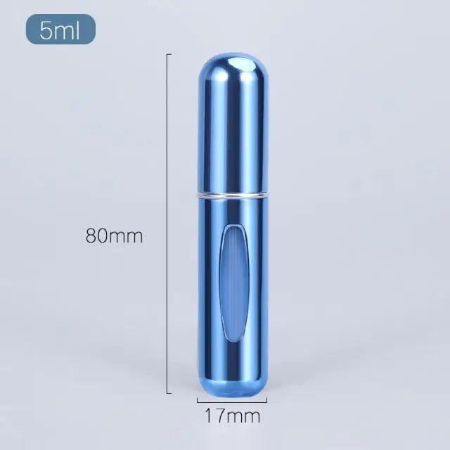 Portable Mini Refillable Atomizer Bottle Lightweight Container For Cosmetics Mini Aluminum Empty Bottle For Traveling Cute Little Bottle For Ladies 5ml - STEVVEX Gadgets - 739, Atomizer, Cosmetics bottle, cute bottle, empty bottle, lightweight bottle, Lightweight Container, Mini Aluminum Empty Bottle, mini bottle, Mini Empty Bottle, Portable bottle, Refillable Atomizer, Refillable bottle, traveling bottle - Stevvex.com