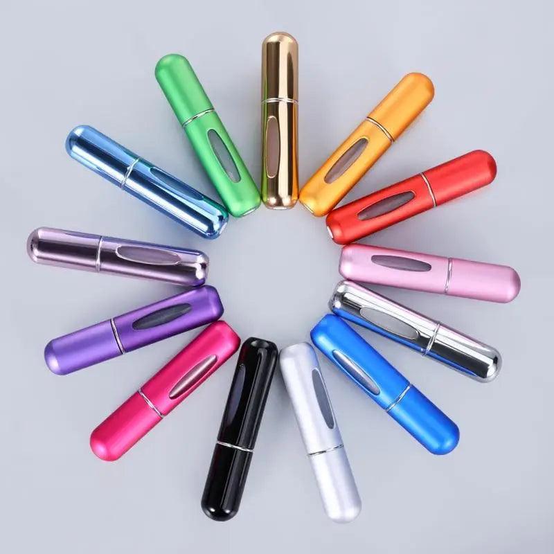 Portable Mini Refillable Atomizer Bottle Lightweight Container For Cosmetics Mini Aluminum Empty Bottle For Traveling Cute Little Bottle For Ladies 5ml - STEVVEX Gadgets - 739, Atomizer, Cosmetics bottle, cute bottle, empty bottle, lightweight bottle, Lightweight Container, Mini Aluminum Empty Bottle, mini bottle, Mini Empty Bottle, Portable bottle, Refillable Atomizer, Refillable bottle, traveling bottle - Stevvex.com