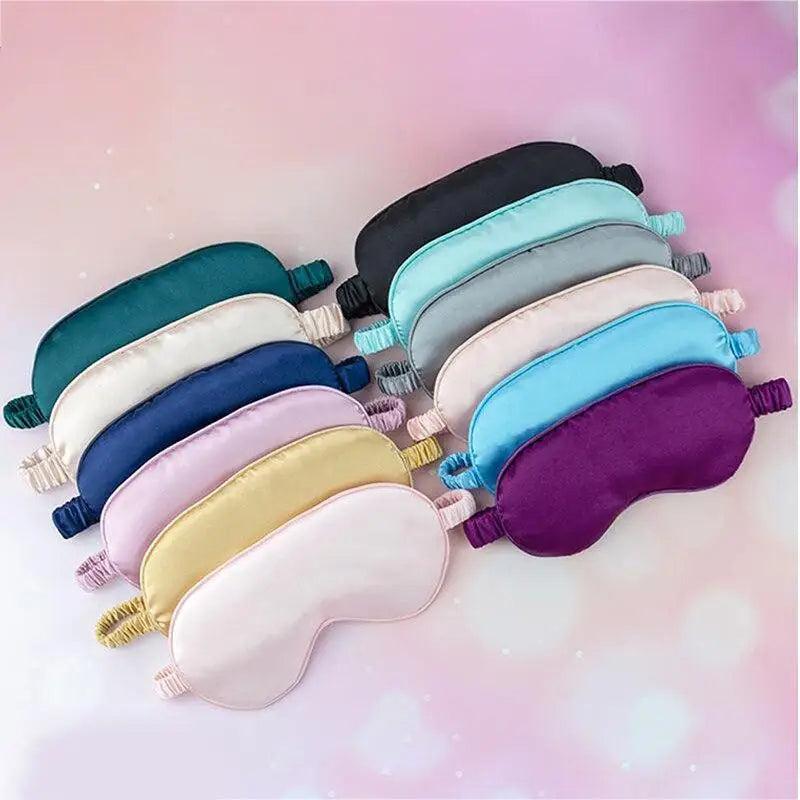 Portable Sleeping Eye Mask Cover Eye Patch Smooth Blindfold Rest Relax Eye Cover Soft And Comfortable Night Blindfold