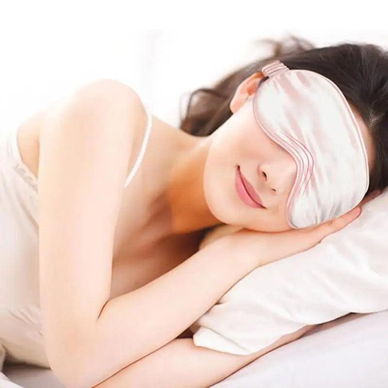 Portable Sleeping Eye Mask Cover Eye Patch Smooth Blindfold Rest Relax Eye Cover Soft And Comfortable Night Blindfold