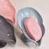 Portable Soap Dish Leaf Shape Soap Holder Leaf Shaped Soap Box Soap Dish For Bathroom Suction Cup Bathroom Storage