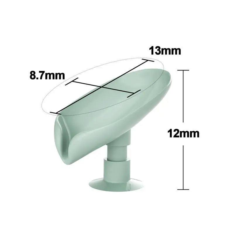 Portable Soap Dish Leaf Shape Soap Holder Leaf Shaped Soap Box Soap Dish For Bathroom Suction Cup Bathroom Storage