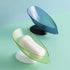 Portable Soap Dish Leaf Shape Soap Holder Leaf Shaped Soap Box Soap Dish For Bathroom Suction Cup Bathroom Storage