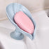 Portable Soap Dish Leaf Shape Soap Holder Leaf Shaped Soap Box Soap Dish For Bathroom Suction Cup Bathroom Storage