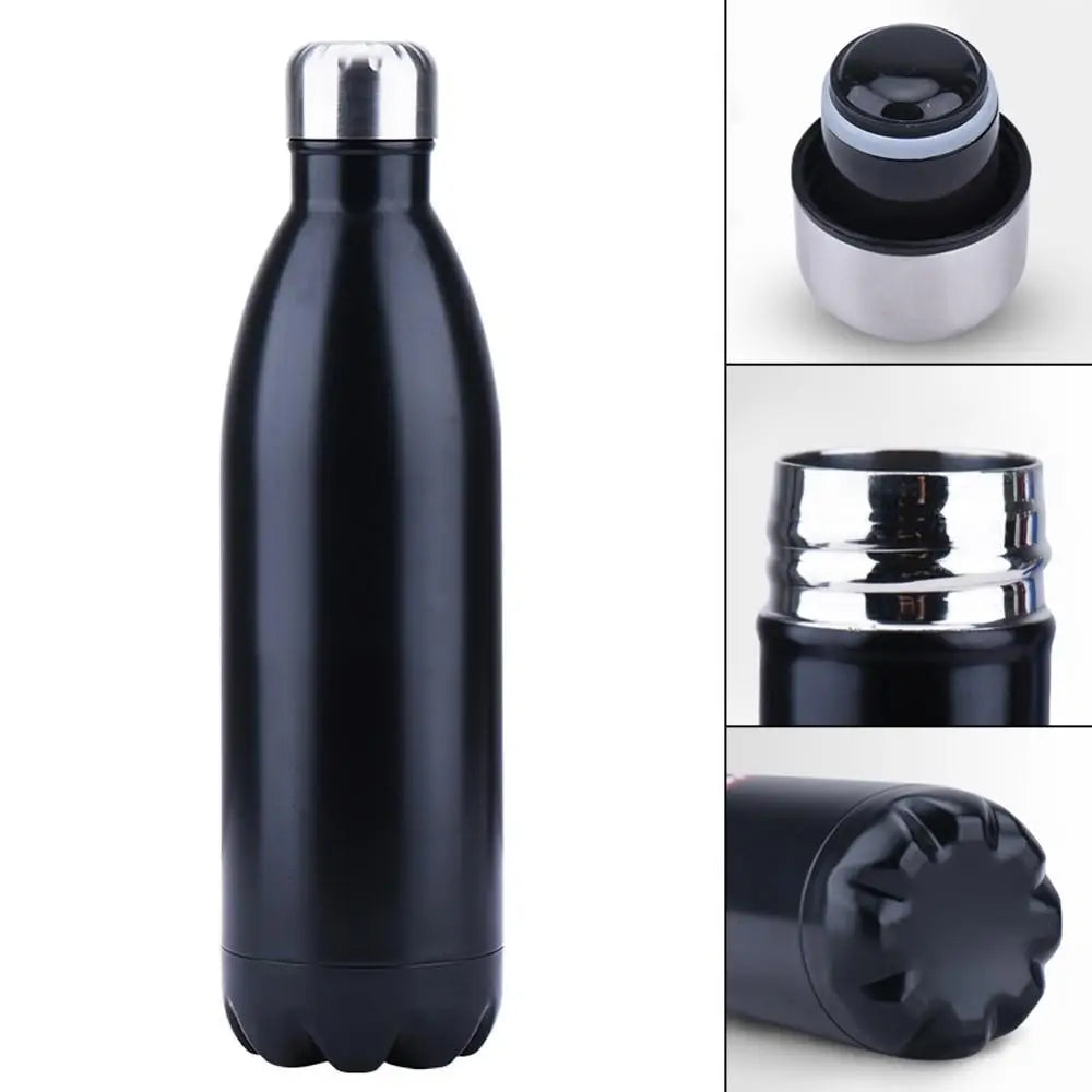 Premium Quality 350/500/750/1000ml Double - wall Creative BPA free Water Bottle Stainless Steel Beer Tea Coffee