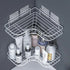 Premium Quality Bathroom Kitchen Punch Corner Frame Shower Shelf Wrought Iron Shampoo Storage Rack Holder with Suction