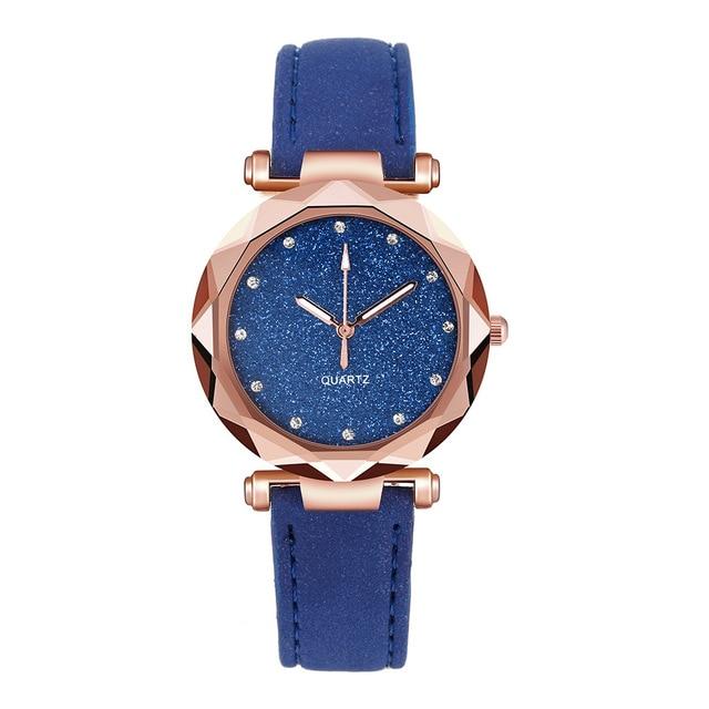 Women's Causal Watch With Leather Belts And Sandblasted Background Luxury Wristwatch  Excellent Design Perfect Gift