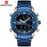 Mens Wrist Watch, Waterproof Analog Digital Watches Multifunction Stainless Steel Business Watches For Man Perfect Gift