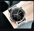 2021 New Business Men Watch Full Steel Quartz Luxury Casual Waterproof Leather Sports Male Wristwatch