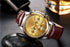 Men's Elegant Watch With Chronometers And Leather Belts  Business Style Perfect Gift Excellent Look