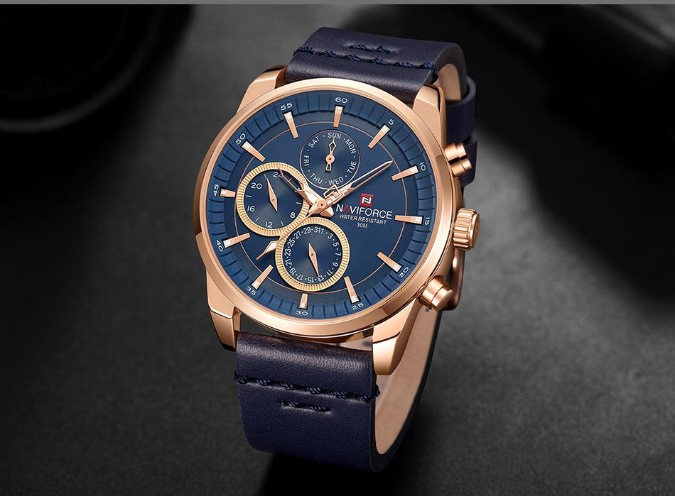 Men's Elegant Waterproof Watch With Fluorescent Hands And Numbers Luxury Unique Design Perfect Gift For Him